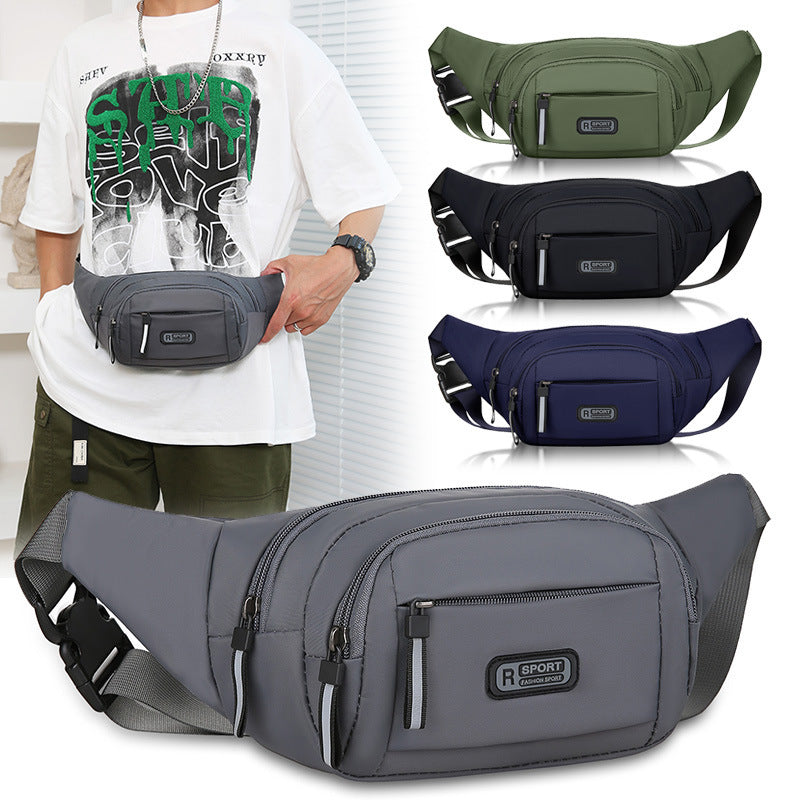 Men’s Multifunctional Waist Bag – Waterproof Wear-Resistant Crossbody
