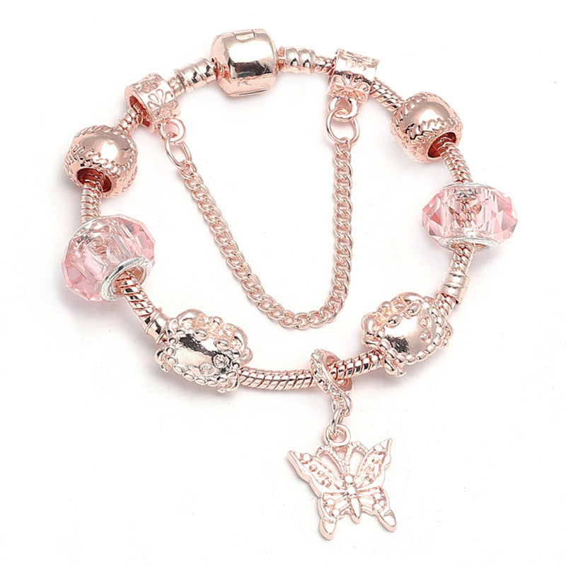 Fashion Love Geometric Bracelet – Rose Gold Jewelry for Women