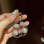 Pearl Circle High-End Niche Earrings – Elegant & Timeless Jewelry