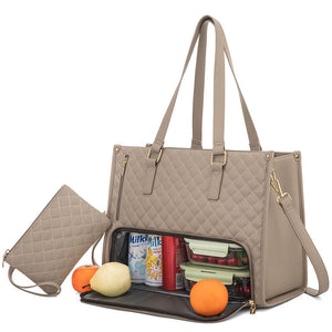 Women’s Thermal Lunch Tote Bag – Large Capacity Leak-Proof Handbag