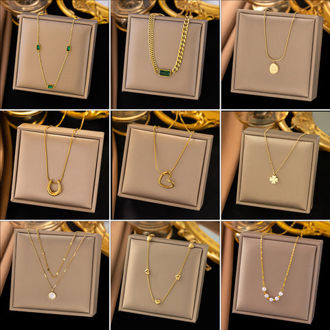 Titanium Steel Necklace – Versatile Women’s Fashion Jewelry