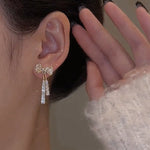 INS Butterfly Rhinestone Earrings – Fashionable Temperament Jewelry