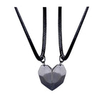 Minimalist Heart Pendant Necklace – Magnetic Couple Jewelry Gift