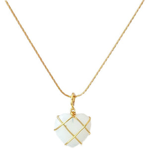 Moonstone Princess Necklace – Cartoon Love Girl Fashion Jewelry